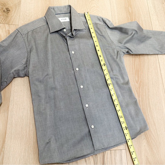ETON Signature Twill Micropattern Men's Dress Shirt 16/41 Slim - Picture 10 of 12